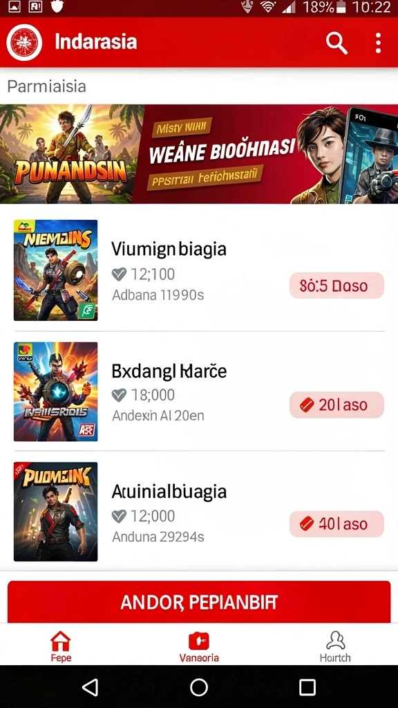 gems365 - Tampilan antarmuka yang mudah digunakan.